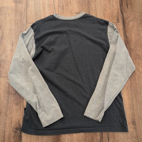 VTG Joe Boxer Men's Large Two Toned Shirt Blank Baseball Navy Gray Y2K - Picture 6 of 6